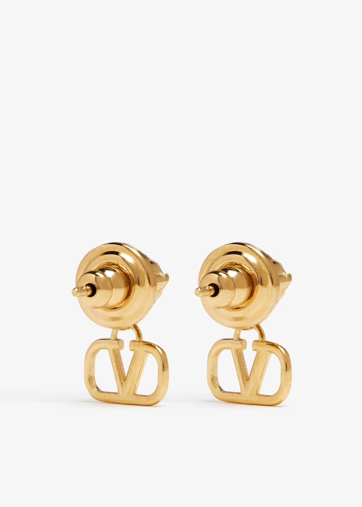 【関税＆送料込み】Valentino Garavani Vlogo Signature Earri Valentino Garavani VLogo Signature Earrings | Gold | FARFETCH IN