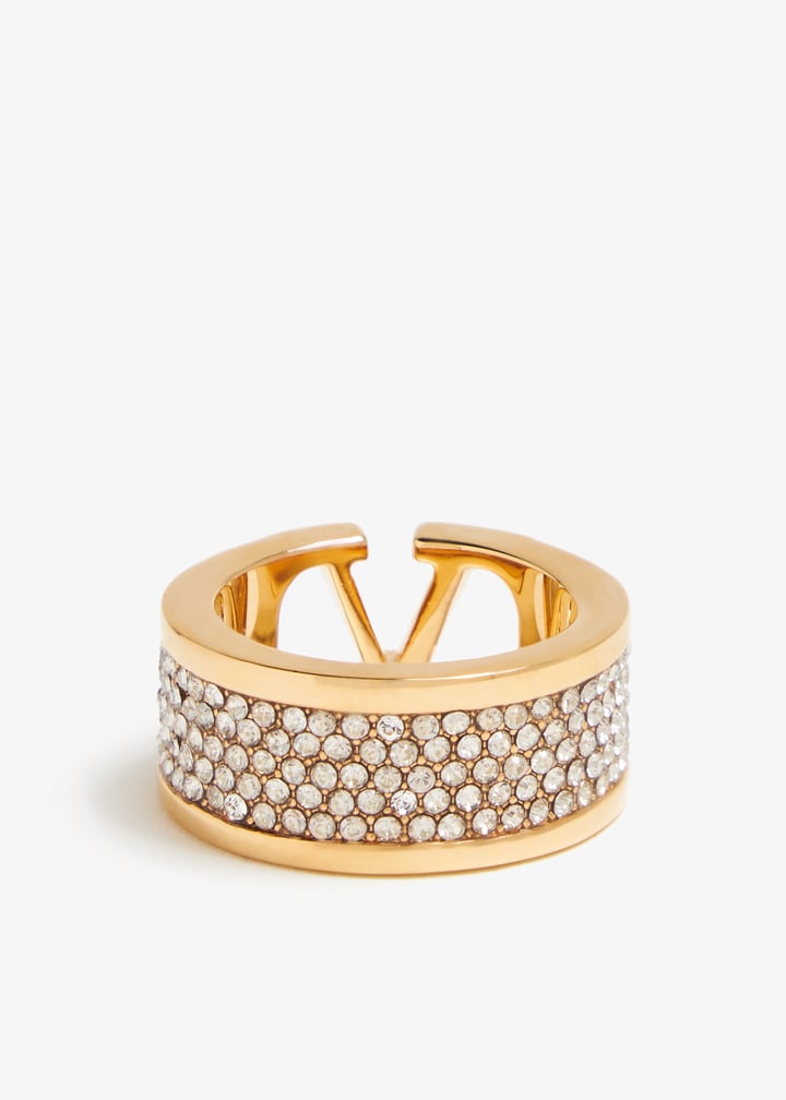Valentino Garavani VLogo Signature crystal ring for Women