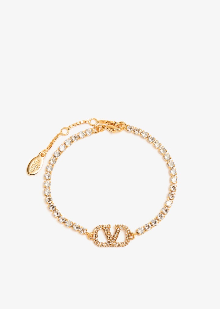 Valentino Garavani VLogo Signature strass bracelet for Women