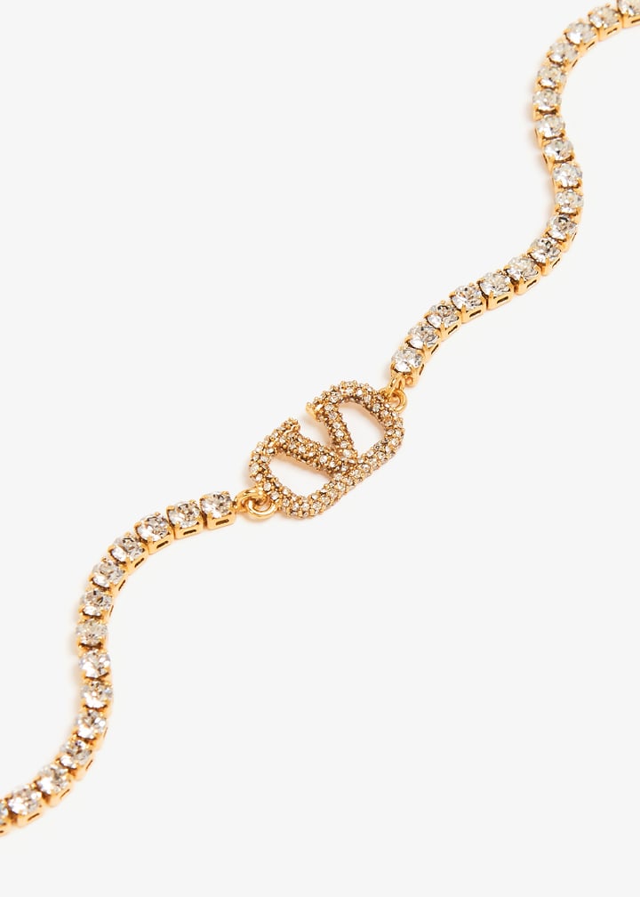 Valentino Garavani VLogo Signature strass bracelet for Women
