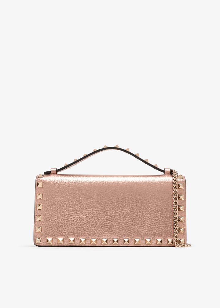 Valentino Garavani Rockstud chain wallet for Women Pink in UAE