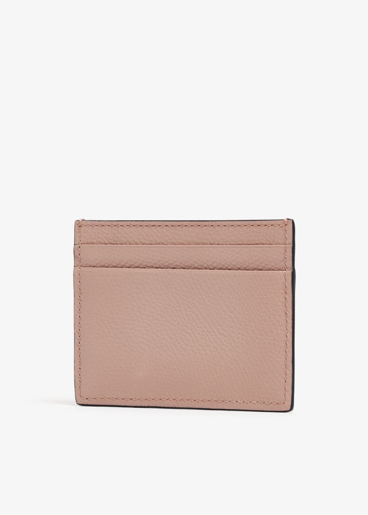 カードケース・名刺入れ Valentino Garavani Document Holders Women Leather Pink Valentino Garavani - Hot Pink Leather Rockstud Card Holder