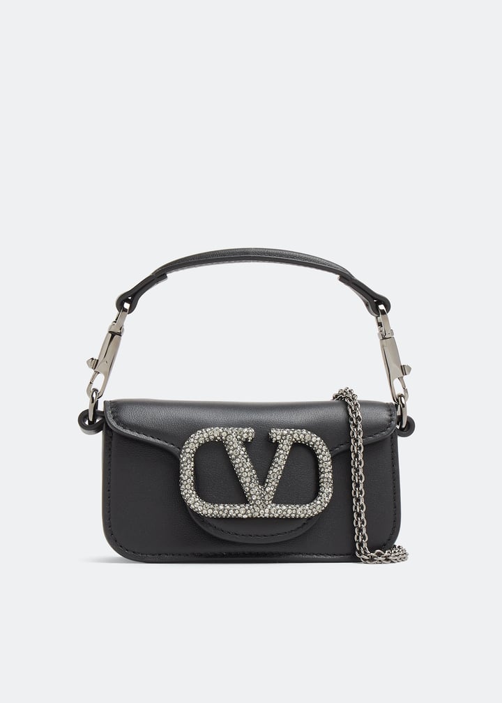 バッグ・カバンその他 VALENTINO GARAVANI Woman Mini bag Black Mini Vsling Handbag With Sparkling Embroidery for Woman in