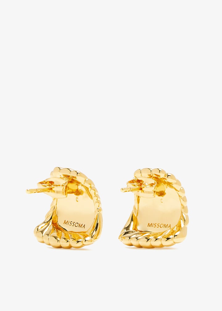 Missoma Ripple stud earrings for Women - Gold in UAE | Level