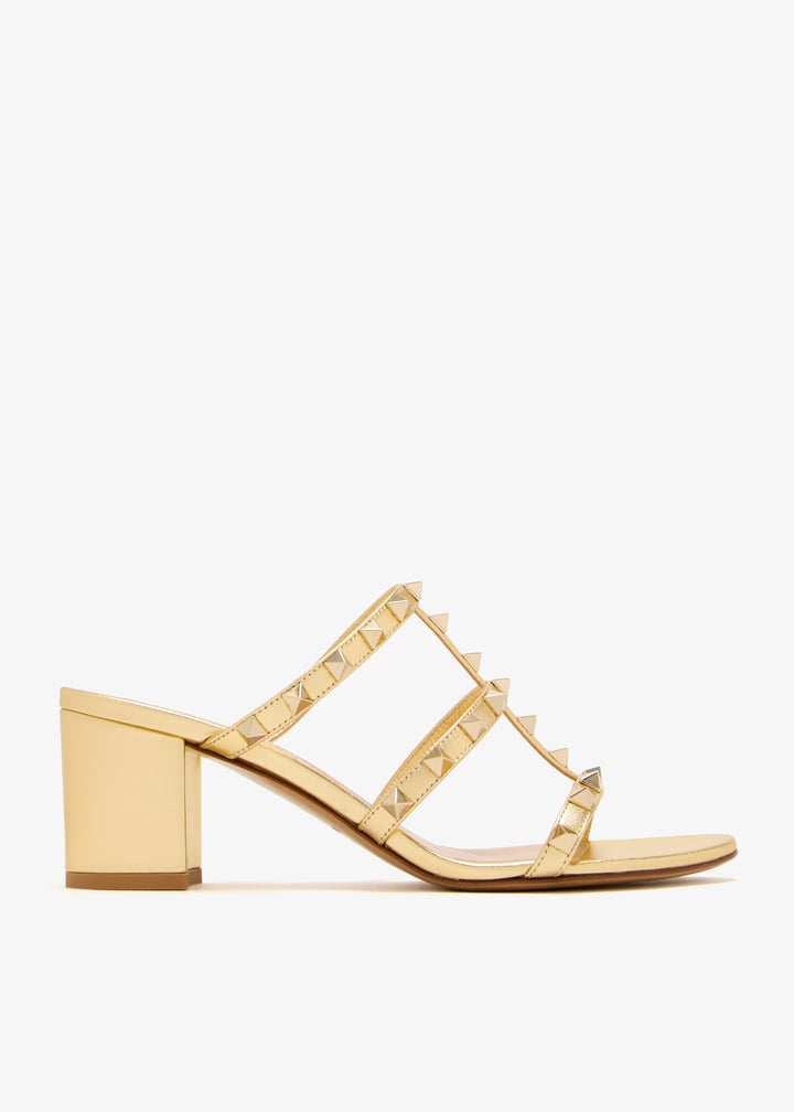 Valentino Garavani Rockstud sandals for Women - Gold in UAE