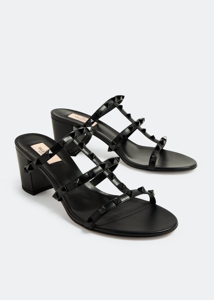 シューズ・サンダルその他 VALENTINO GARAVANI Woman Heeled sandals Black 6W2S0LD0DDT Valentino Garavani Rockstud sandals for Women - Black in UAE
