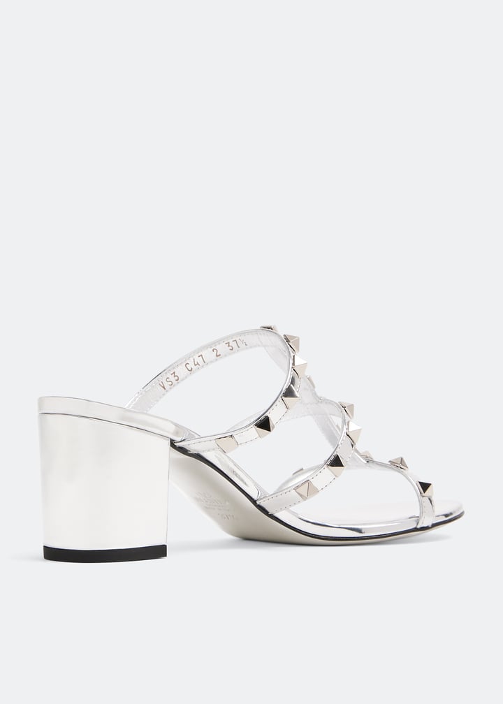 Valentino Garavani Rockstud sandals for Women - Silver in