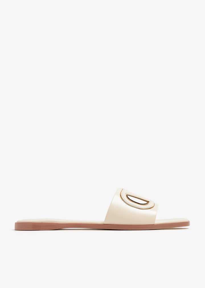 【関税込み】VALENTINO GARAVANI 'VLOGO' SANDALS Valentino Garavani VLogo cut-out sandals for Women - White