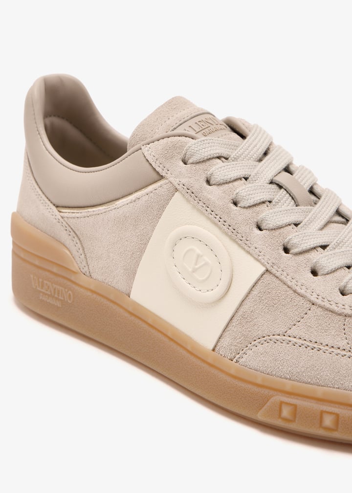 スニーカー Valentino Sneakers & Slip-On Beige VALENTINO GARAVANI Upvillage leather-trimmed suede sneakers