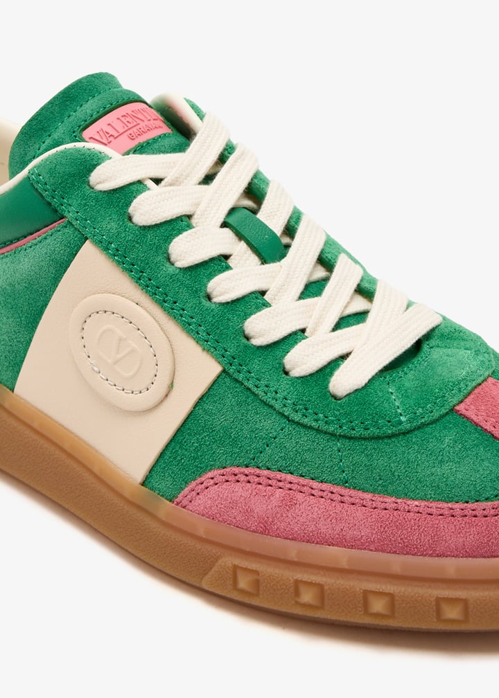 VALENTINO GARAVANI【スウェット☆グリーン】関税送料込 Valentino Garavani One Stud XL Leather Sneakers | Green