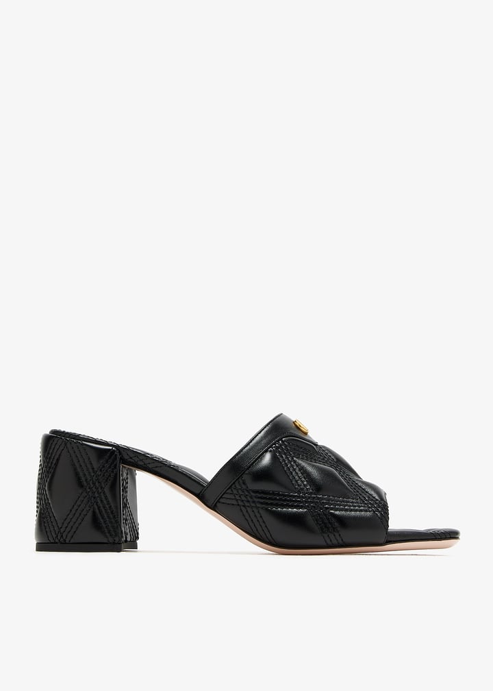 サンダル・ミュール VALENTINO GARAVANI QUILTIE 67 LEATHER SANDALS Valentino Garavani Quiltie 67 Quilted Nappa Leather 20MM
