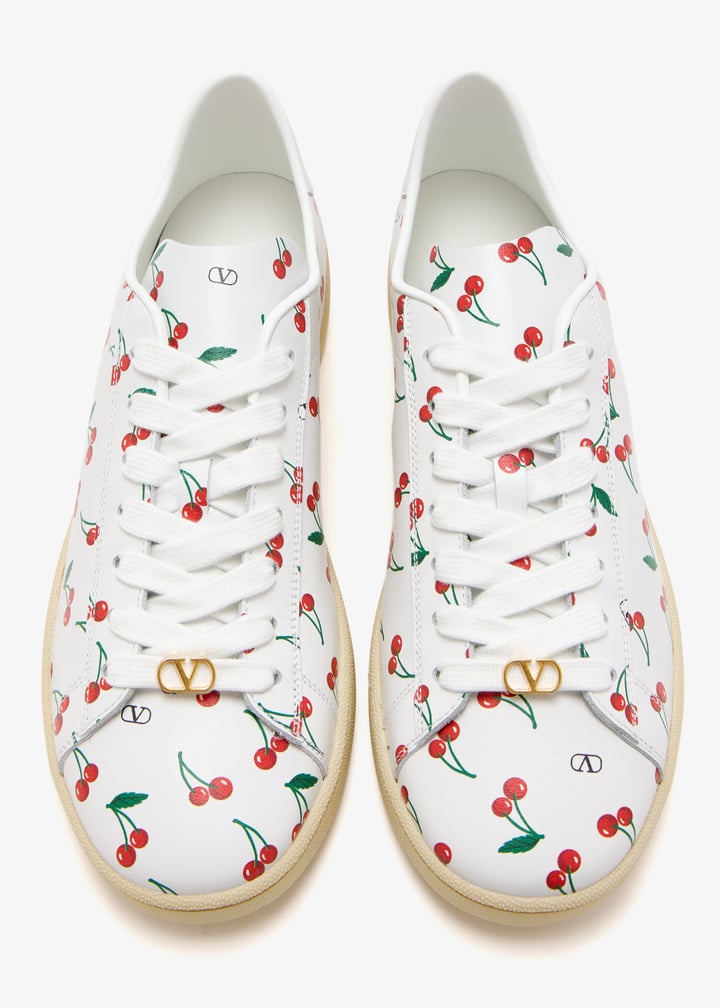 スニーカー VALENTINO GARAVANI ROYCO SNEAKERS IN CHERRYFIC NAPPA Royco Sneaker In Nappa Calfskin With Cherryfic Pattern for