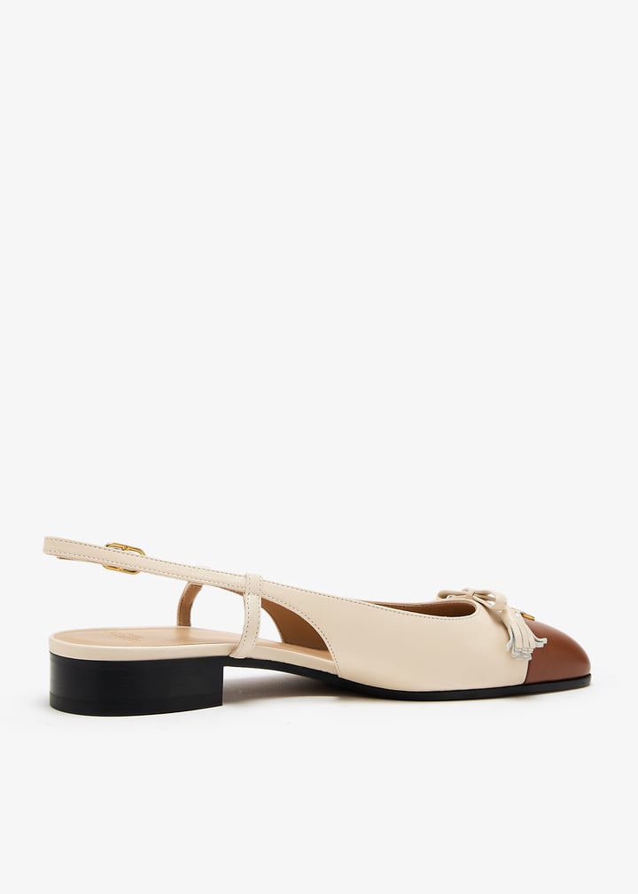 【Valentino】Valet du Roi パンプス ベージュ 6cm 正規品 Valentino Garavani Valet Du Roi ballerinas for Women - Cream