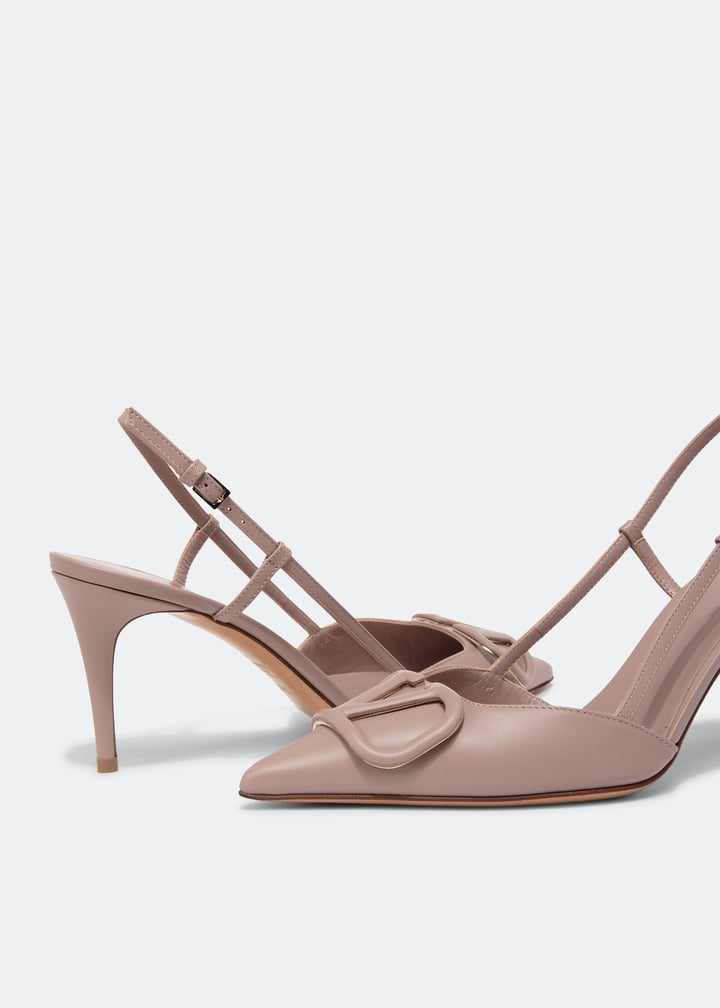 Valentino Garavani VLogo Signature 女式高跟鞋- 米色阿联酋