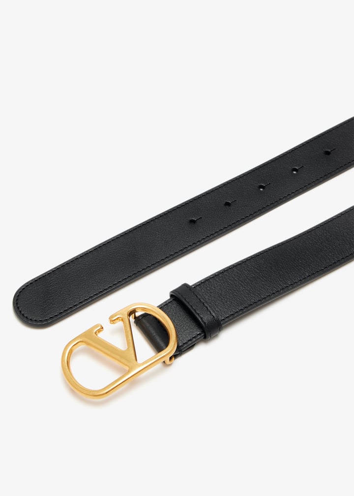 Valentino Garavani VLogo Signature belt for Women - Black in