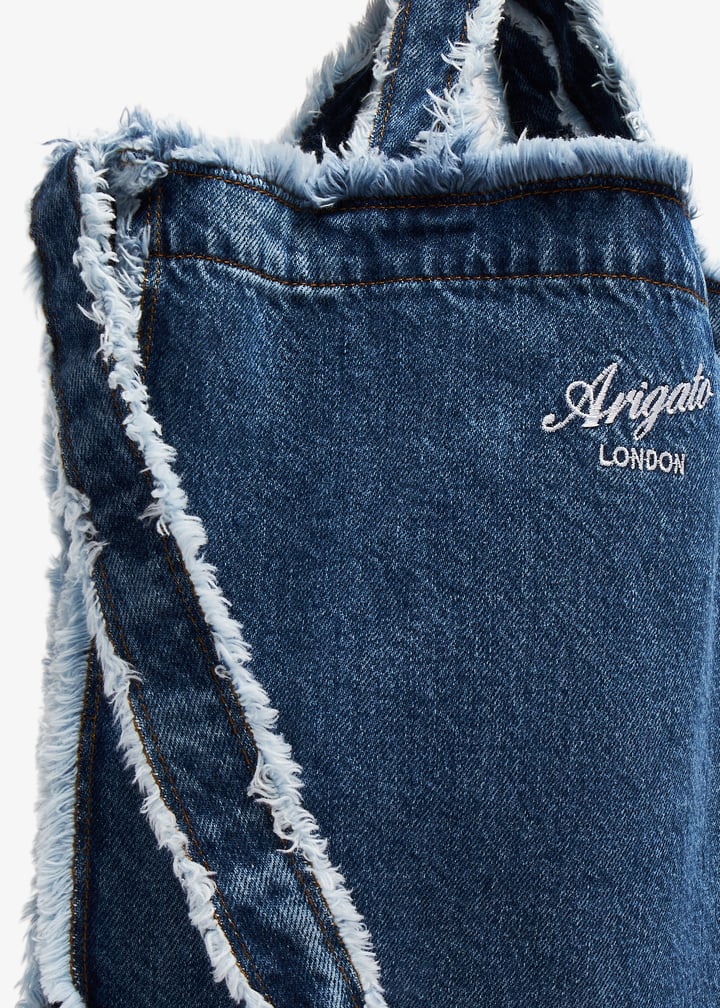 Axel Arigato Dune frayed denim bag for Women - Blue in UAE