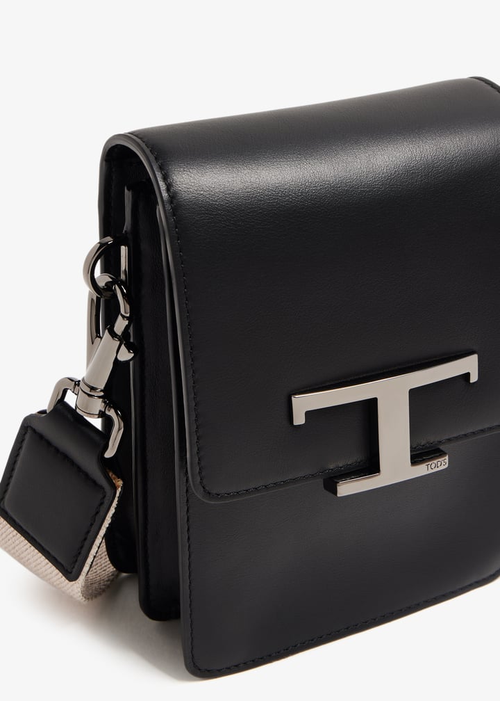 Tod's T Timeless micro crossbody bag for Men - Black in KSA