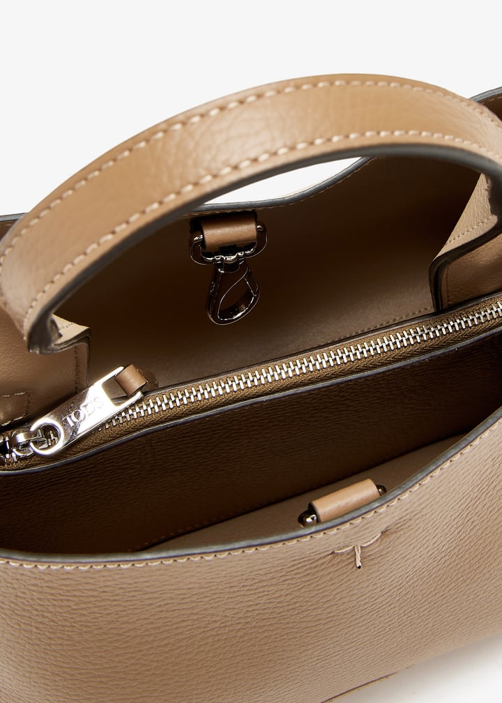 Tod's 皮革微型手袋女士- 阿联酋棕色| Level Shoes