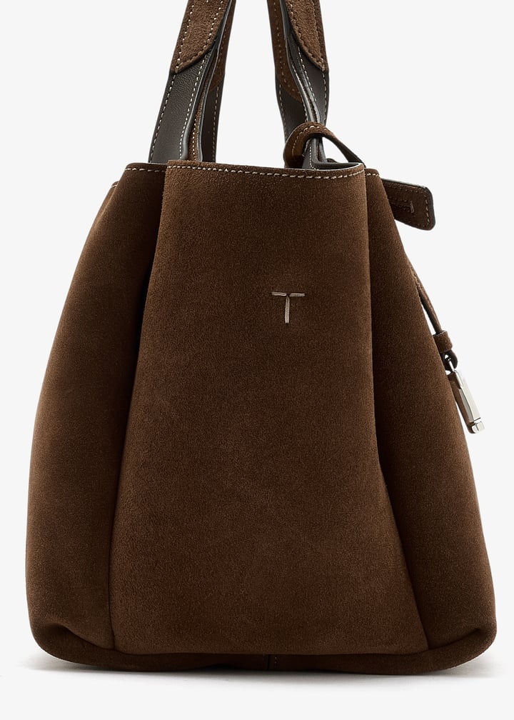 Tod's Suede mini tote bag for Women - Brown in UAE | Level Shoes