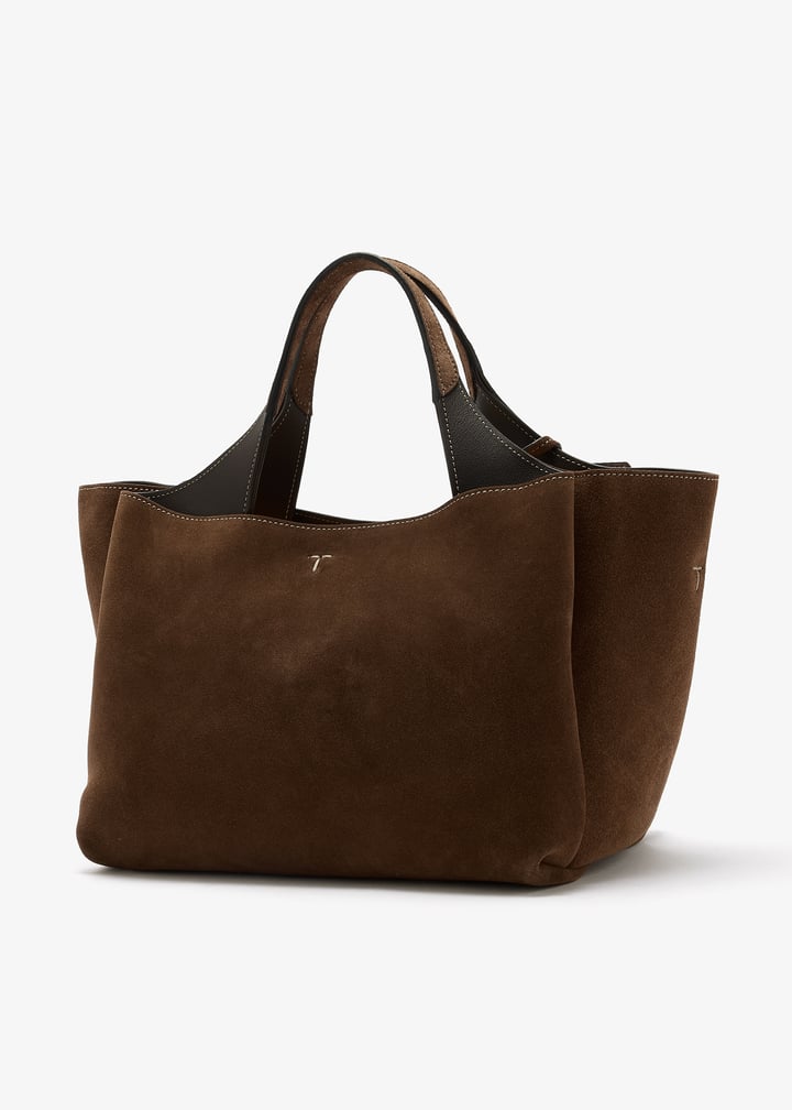 Tod's Suede mini tote bag for Women - Brown in UAE | Level Shoes