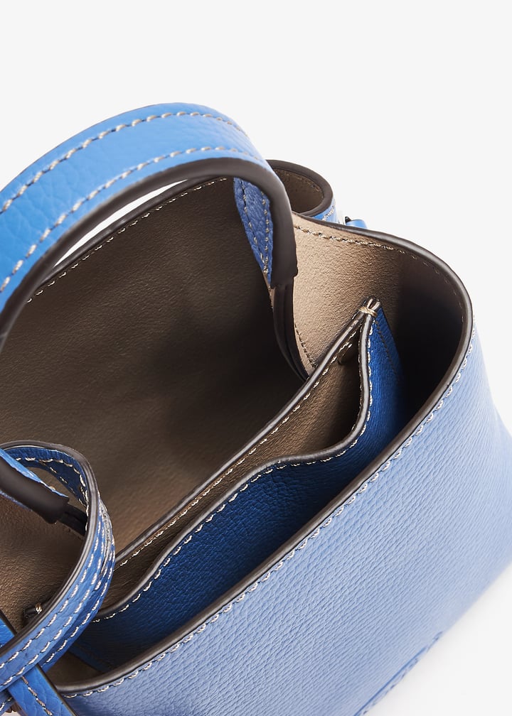 ハンドバッグ Tod'S Powder Blue Leather Micro T Timeless Handbag Woman LIGHT BLUE T Timeless Flap Bag in Leather Micro