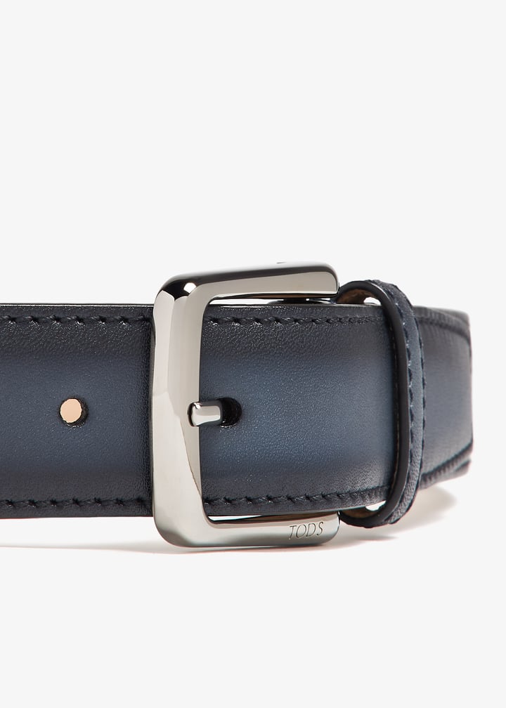 Tod's Leather belt for Men - Blue in USA | Level Shoes