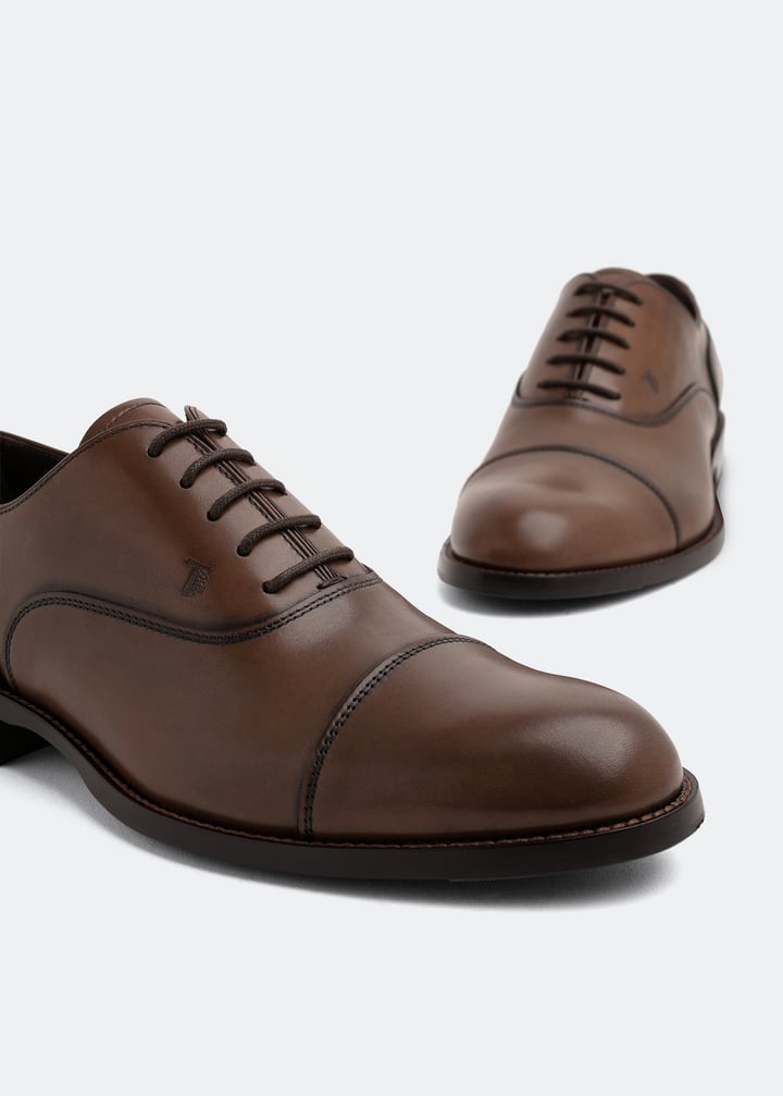 Tod's Oxford lace-up shoes for Men Brown in KSA Level Shoes