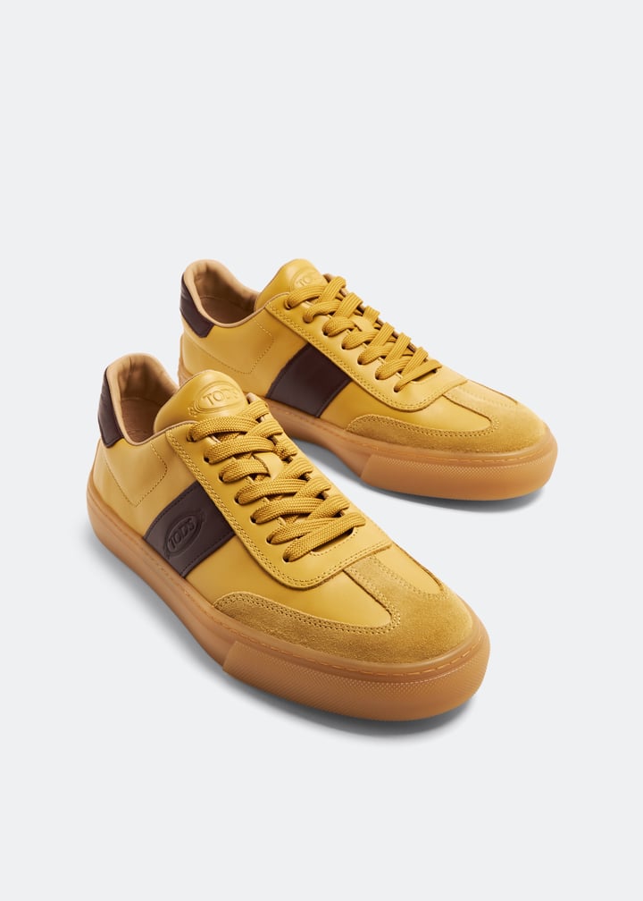 Tod's Low-top leather sneakers for Men Yellow in UAE Level Shoes