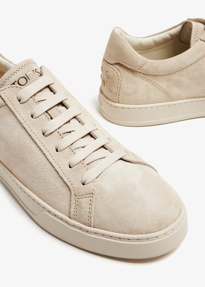 Tod's Suede sneakers for Men - Beige in UAE | Level Shoes