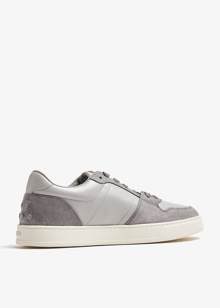Tod's Leather sneakers for Men - Grey in USA | Level Shoes