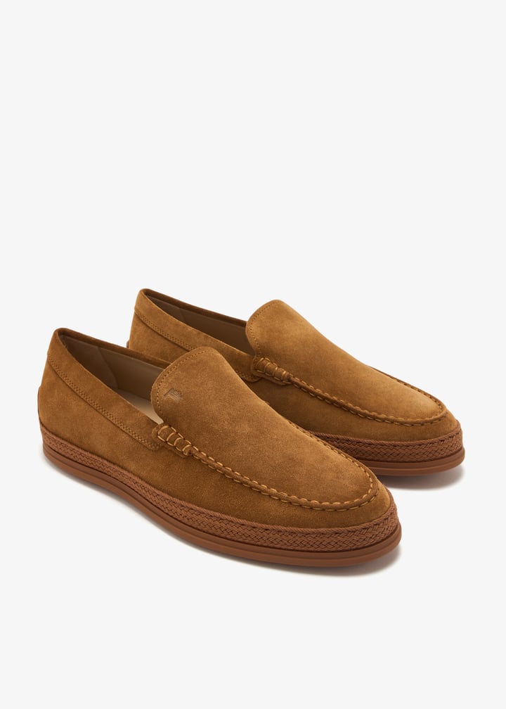 Tod's Suede slip-on loafers for Men - Brown in UAE | Level Shoes Tod's Suede slip-on loafers for Men - Brown in UAE | Level Shoes