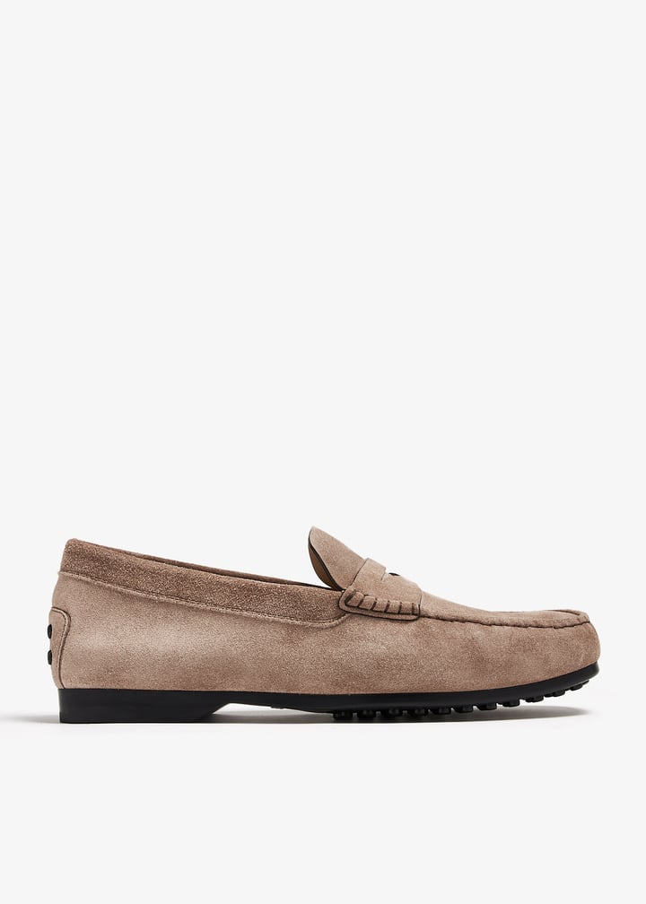 Tod's Suede loafers for Men - Beige in UAE | Level Shoes