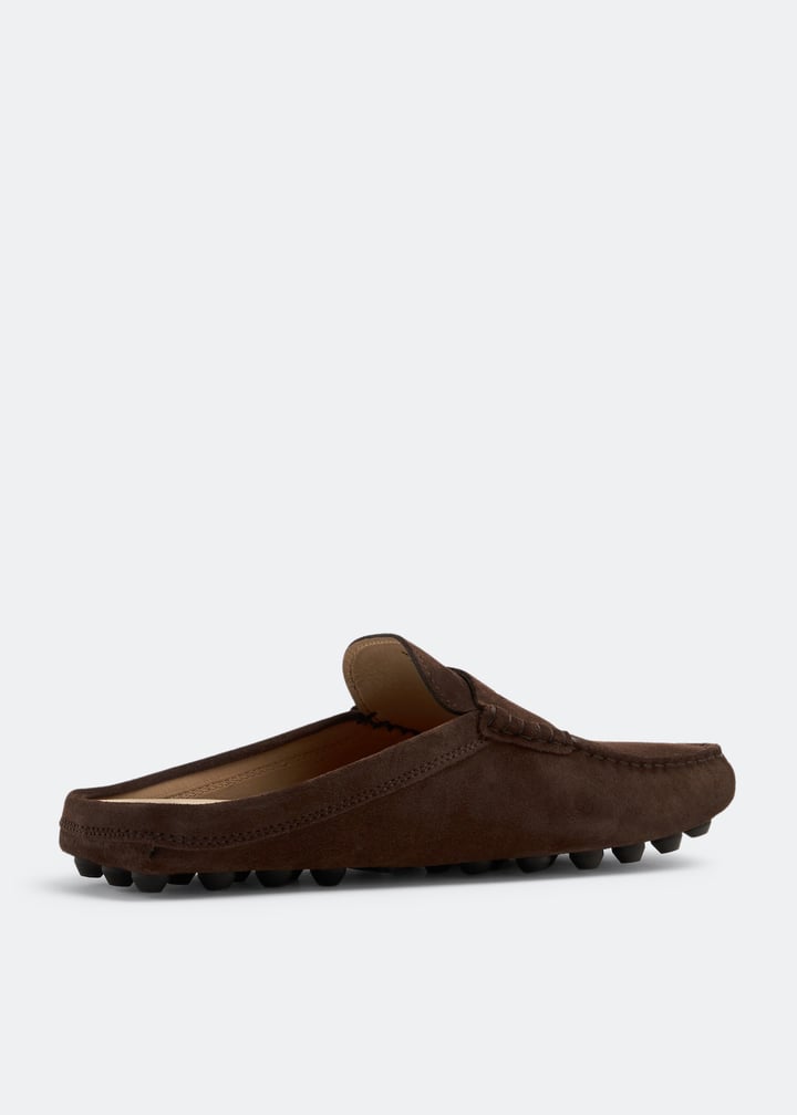 Tod's Gommino bubble suede mules for Men - Brown in UAE