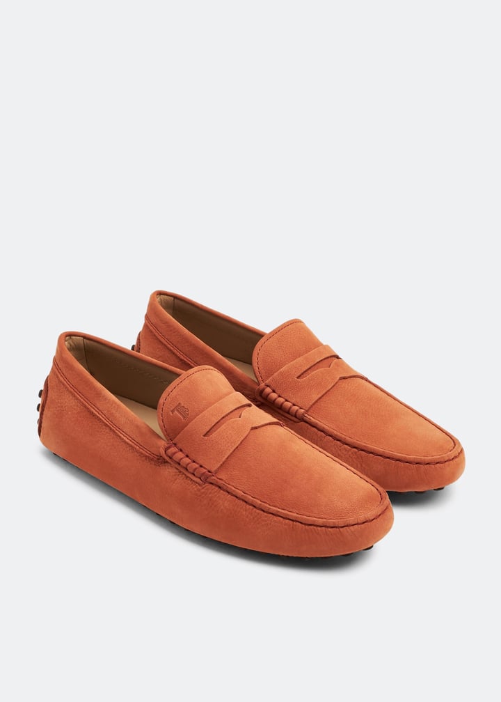 Tod's Gommino driving loafers for Men Orange in UAE Level Shoes