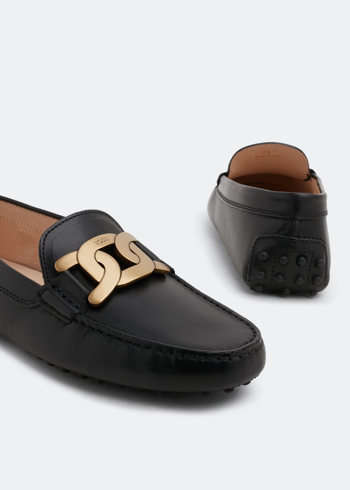 Tod's Kate Gommino driving loafers for Women Black in UAE