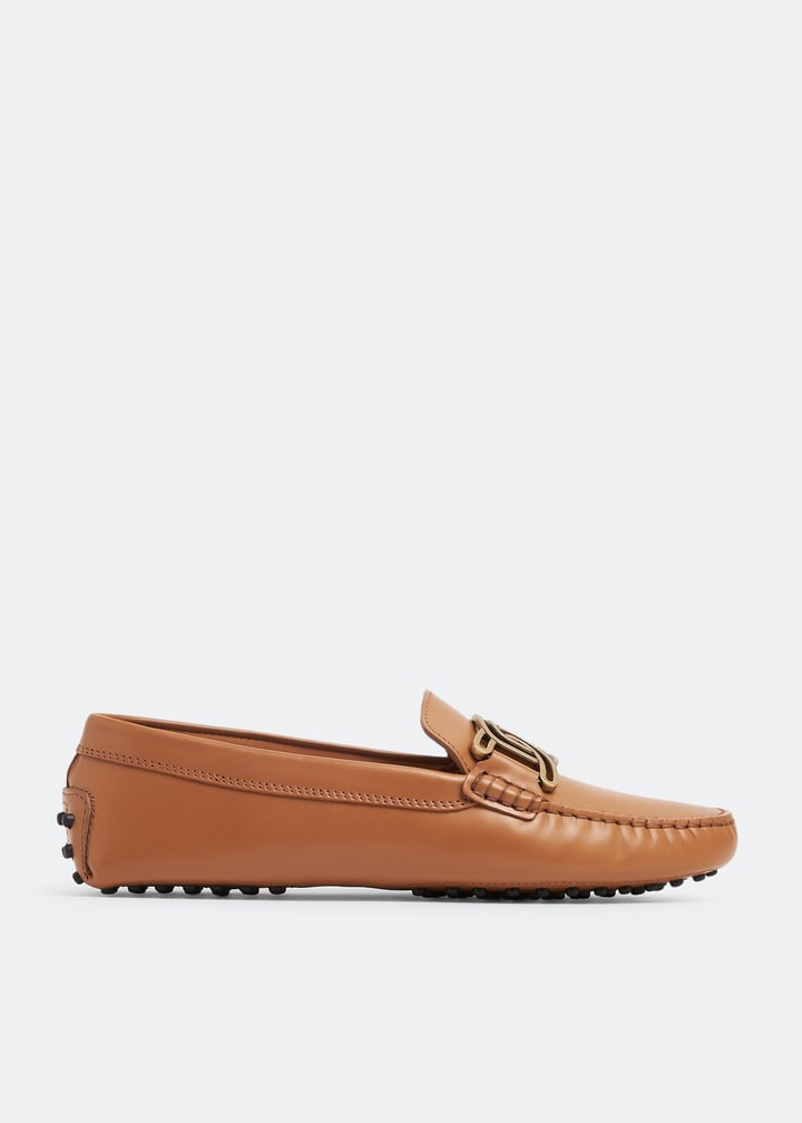 【TOD'S】KATE GOMMINO LOAFER TOD'S Kate embellished leather loafers | NET-A-PORTER