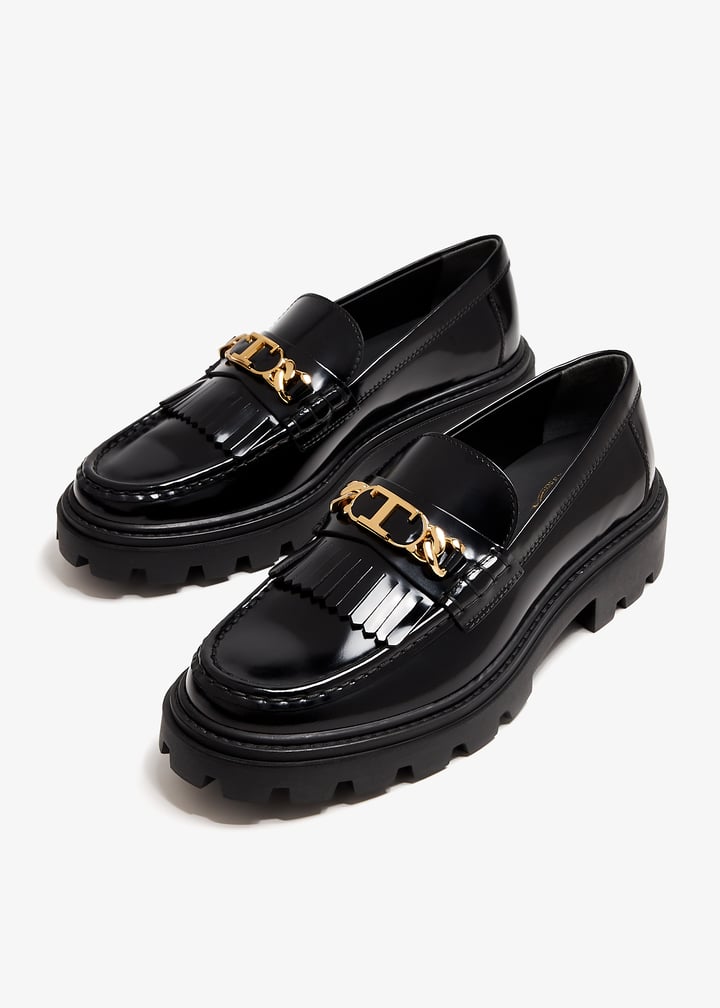 Tod's Fringed loafers for Women - Black in USA | Level Shoes