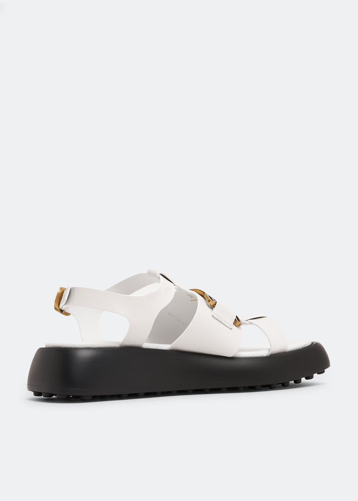 Tod's Kate sandals for Women - White in UAE | Level Shoes