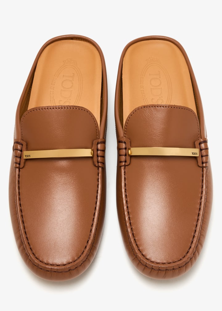 24AW new/TOD'S ゴンミーノローファーミュール Mule Brown Woman BROWN Mules in Leather XXW79A0JG00SMX42S410 | Tods