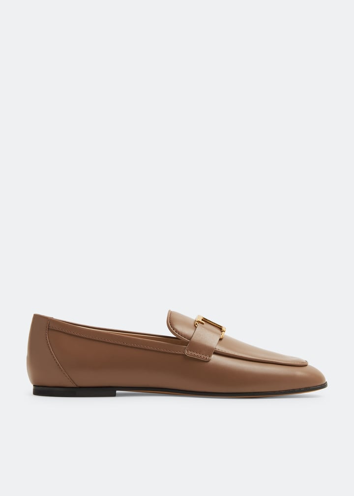 【茶茶】 Tod's T Timeless 女士乐福鞋- 棕色阿联酋| Level Shoes