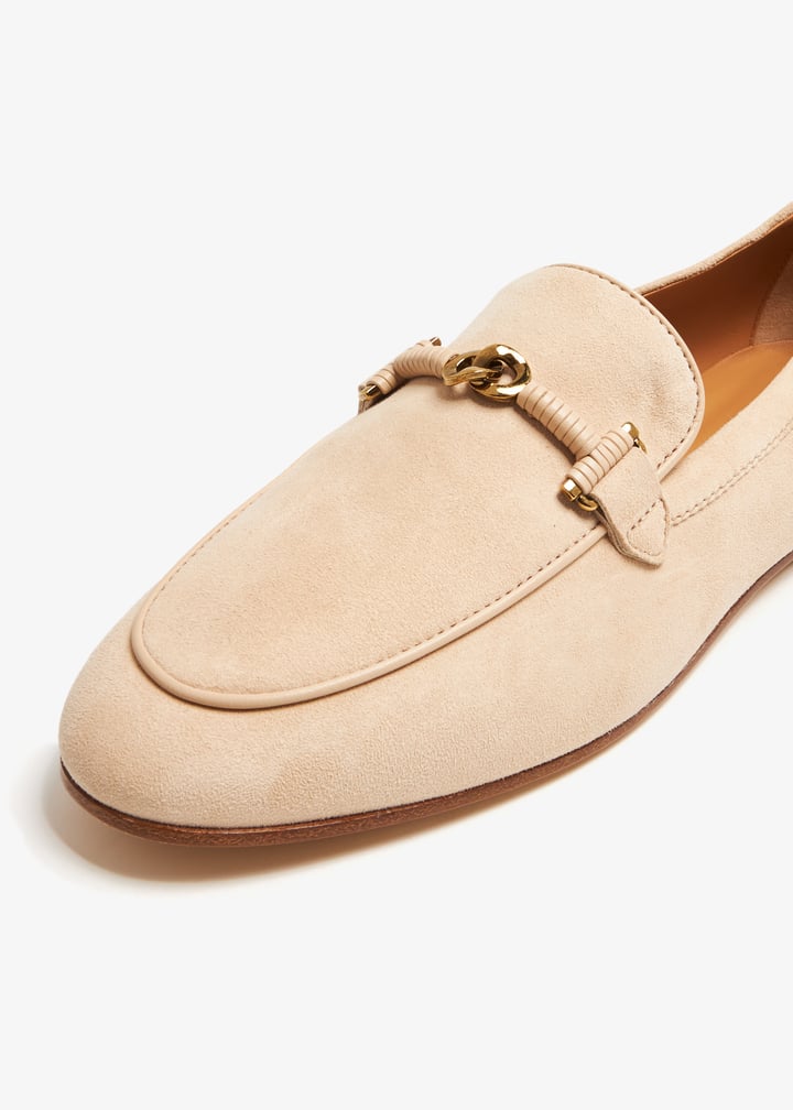 ローファー・オックスフォード TOD'S Suede loafer with l detail Beige Tod's Suede loafers for Men - Beige in Qatar | Level Shoes