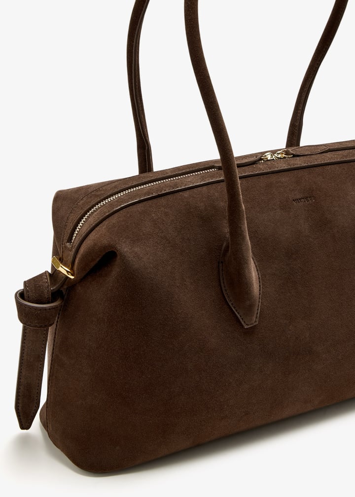 トートバッグ YUZEFI FW25 (YUZPF25 HB BD S004 CHOCOLATE) LARGE MOCHI - CHOCOLATE SUEDE – Yuzefi