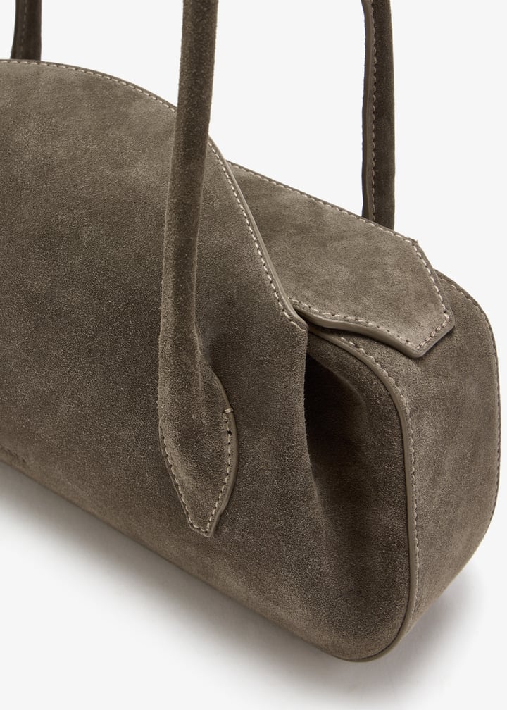Yuzefi Oyster shoulder bag for Women - Taupe in UAE | Level