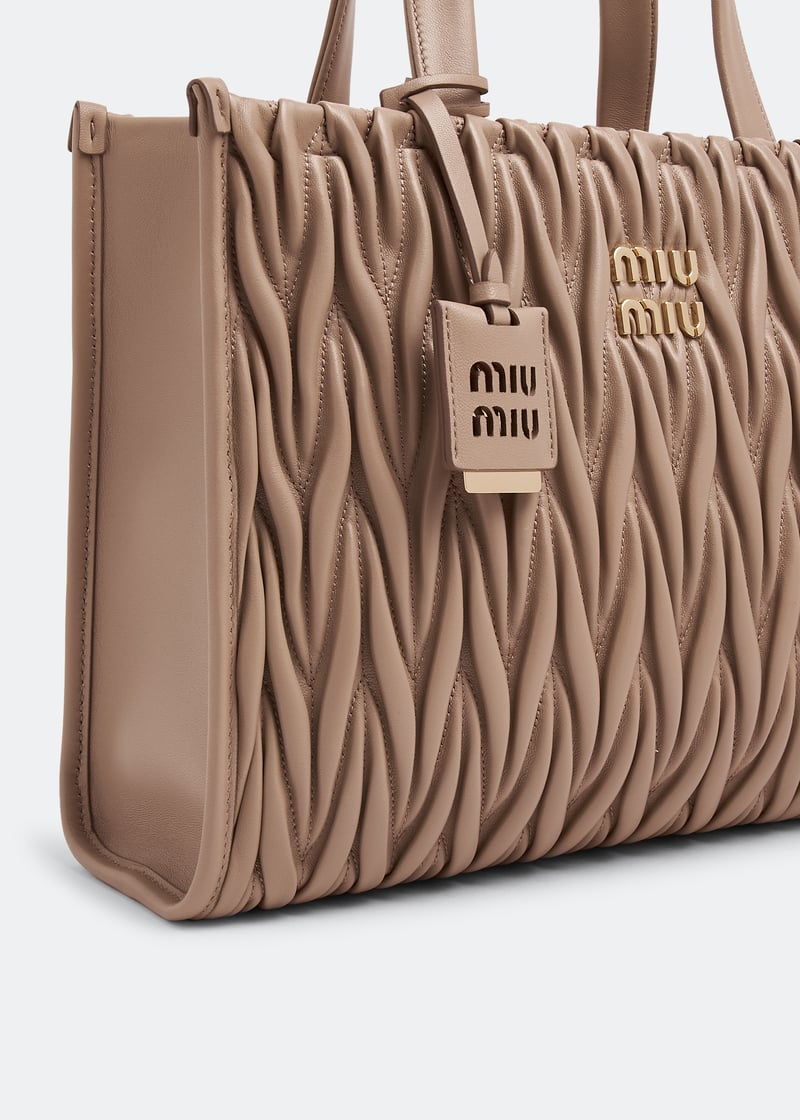 Miu Miu Women's' Leather Patch Handbag in Brown | LN-CC®