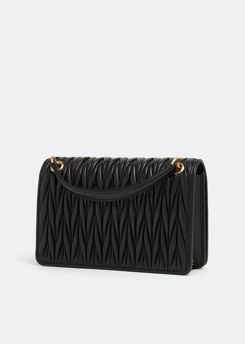 Miu Miu Matelassé nappa leather mini-bag for Women - Black