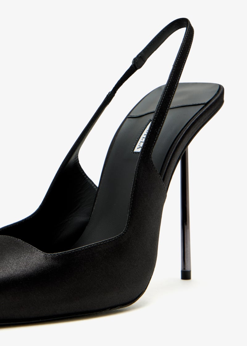 サンダル・ミュール LE SILLA Black satin Chanel Amelia pumps 6101e100bxppsme001_5.jpg?ts=