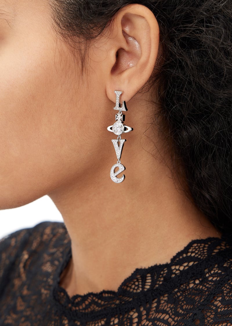 Vivienne Westwood Roderica Long earrings for Women - Silver