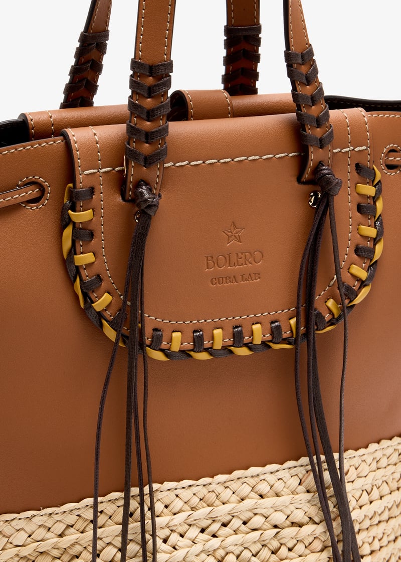 トートバッグ Cuba Lab Bolero Leather Tote Bag Cuba Lab Bolero Leather Tote Bag In Kenia | ModeSens