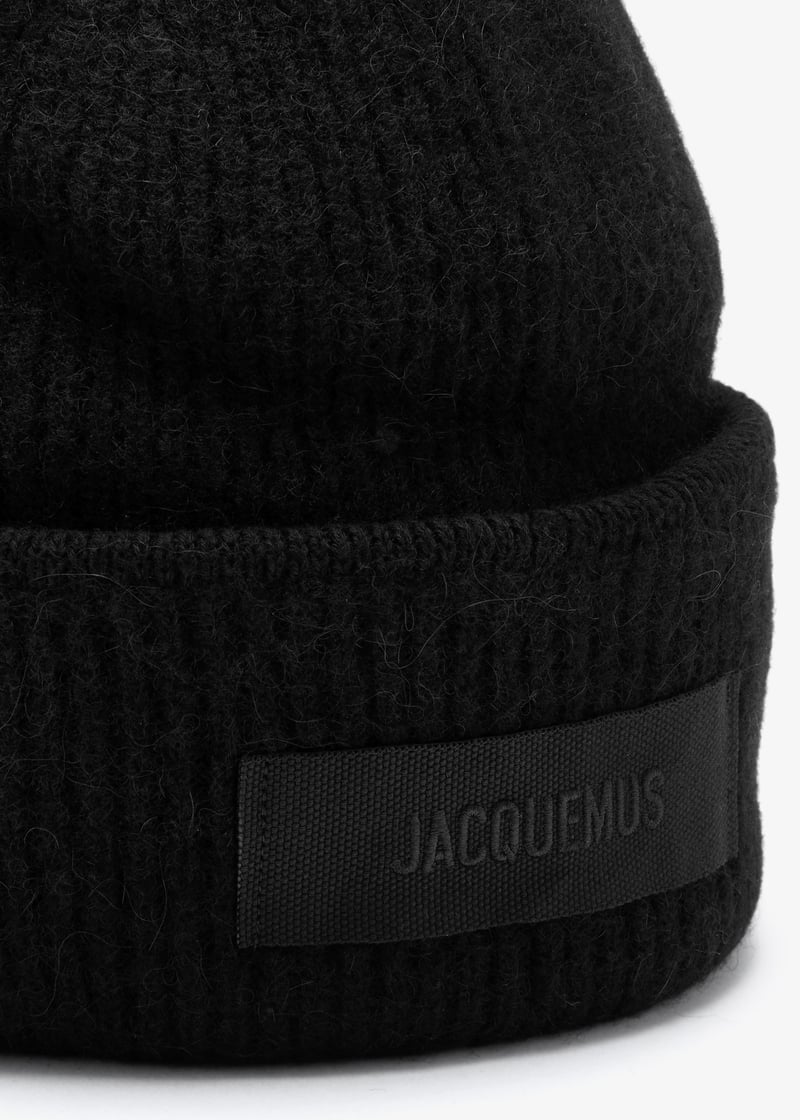 ニットキャップ・ビーニー JACQUEMUS Le Bonnet Gros Grain - Jacquemus - Wool - Black The Gros Grain beanie by JACQUEMUS | Official website