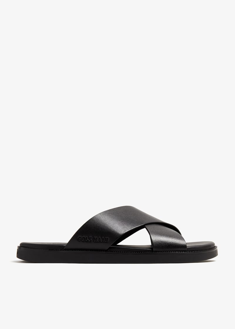 Cole Haan Nantucket cross-strap sandals for Men - Black in UAE | Level ...